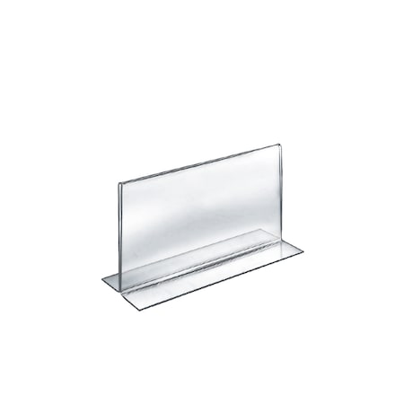 Azar Displays 8.5"W x 5.5"H Double-Foot Two Sided Sign Holder, PK10 152734